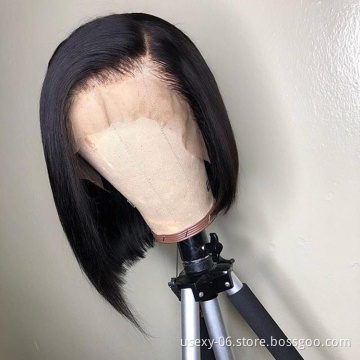Wholesale Transparent HD Full Lace Bob Human Hair Lace Frontal Wigs For Black Women Brazilian Virgin Hair Lace Front Wig